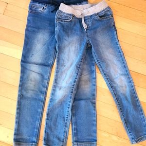 Cat and Jack Elastic Waist Jeans (lot of 2)